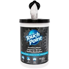 Touch Point 스크러빙 물티슈 25.4 x 30.5cm10 12인치 엑스트라 라지 사이즈 물티슈 50개 가장 거친 지저분함을 위한 튼튼한 이중 텍스처 클리닝 천 일, Touch Point 스크러빙 물티슈 25.4 x 30