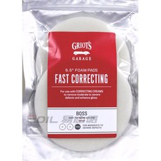 【易油網】Griot's Garage 6.5吋 研磨海綿 BOSS白色 拋光 LAKE COUNTRY 車庫牌, 1個