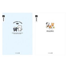 모닝글로리 채움노트 초등 스프링 노트 알림장 넓은칸 3종 + 랜덤발송 2p 세트 B, 마트냥 제본 . 캠프파이어 제본, 1세트