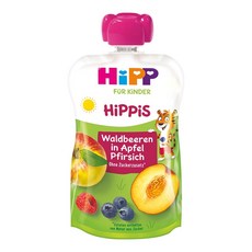 힙 퓨레 과일 이유식 와일드베리 사과 복숭아 100g