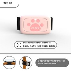 길고양이 강아지 위치추적 목 줄 넥 카메라 CCTV 무선 녹화 액션캠, 기본 구성품, 피치핑크