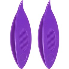 HARFINGTON 2pcs 태팅 셔틀 63x17x10mm 컬러 플라스틱 레이스 제작 DIY 핸드 크래프트 도구 뜨개질 아트 용품 퍼플, Purple