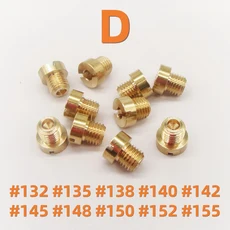 10개 기화기 메인 제트 Dellorto 6413 M6x0.75mm # 66- 210 PHBH PHBE용, 05 D