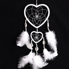 핀꾸 화이트 하트 더블링 드림캐처