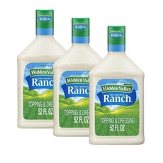 히든벨리 오리지널 랜치 샐러드 드레싱 앤 토핑 Hidden Valley Original Ranch, 1.54L, 3개