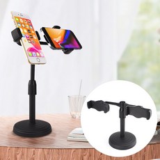 휴대폰 스마트폰 더블 거치대 인강 QR코드 체크인 방송 녹화 핸드폰, 기본1, 1개