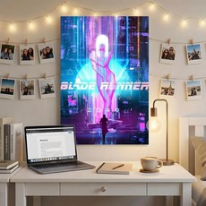 클래식 영화 러너 포스터 벽 데칼 떼어내고 붙이기 프린트 방수 홈 데코, 18. White10