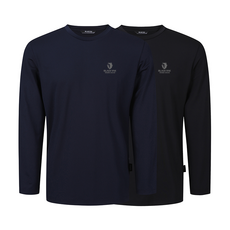 블랙야크 올시즌 기능성 속건 B에어로쿨맥스 드라이 2종 라운드 긴팔티(블랙+네이비)