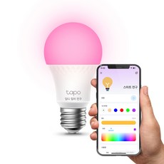티피링크 Tapo L535E 스마트 멀티컬러 WIFI 전구, 1개