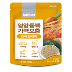 와와펫 이즈칸 독 영양듬뿍 기력보충 닭고기황태죽100g 12개, 02_연어황태죽, 100g, 24개