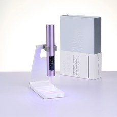 YINUO 젤네일 램프 LED 휴대용 미니 USB 충전 젤램프 포함 거치대 타이밍기능, 1개, 라이트 퍼플