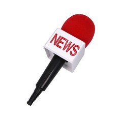 행사 이벤트 진행 촬영소품 파티 가짜 뉴스 마이크