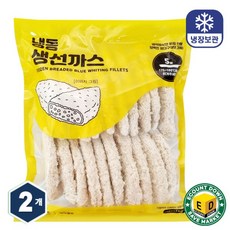 겉바속촉 냉동 생선까스 1kg(20입), 2팩, 40개