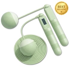 에이트몰 실내무소음 줄없는 줄넘기, 그린, 1세트