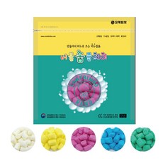 [꼬메빔보] #무향 버블솝플레이 500g 비누클레이 5색, 옐로우