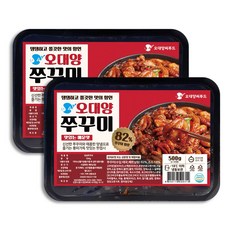 [2팩] 양념쭈꾸미 500g 오대양씨푸드 맛있게 매운맛, 2개