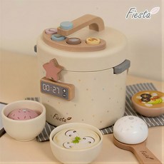 피에스타 원목 소꿉놀이 멀티쿠커 밥솥 세트, 단품, 단품