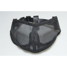 短嘴狗嘴套 防叫咬防誤食 透氣鬥牛犬適用 耐咬防護, 黑色,M, 1個