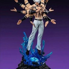 火影 拳皇97 太陽神 大蛇 手辦雕像 模型 擺件 (約50cm高), 1個, 手辦雕像模型擺件底座可發光 帶半身像替換