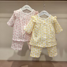 [아가방]강남점*여성스런 A라인 7부실내복 /통기성이 좋은 쟈가드 원단/안심 무형광 면100%