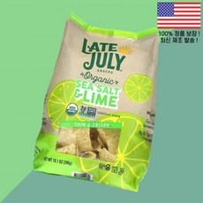 7월 말 토르티야 칩 얇고 바삭한 바다 소금 라임 10.1온스 286g Late July Organic Tortilla Chips Thin Crispy Sea Salt Lime, 7월 말 토르티야 칩 얇고 바삭한 바다 소금 라임 10
