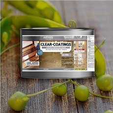 유리투명 우레탄 클리어 코팅 1L 우레탄바니쉬 니스, 1개, 유리투명 유광