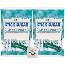 키 커피 스틱 설탕 3g×50P 2봉 세트 + Kunutonn 오리지널 로고가 들어간 사은품 포함