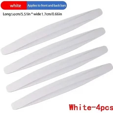 4/6개 범용 앞뒤 코너 보호대 자동차 충돌 방지 장식 스트립, 02 white 4