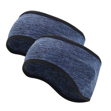 티렉스 남녀 방한 스포츠 귀마개 헤드밴드 2종 세트, 2개, 네이비
