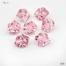 100pcs 다채로운 아크릴 플라스틱 투명 돌 크리스탈 바위 꽃병 필러 인공 색상 물고기 탱크 홈 웨딩 장식, 12 100pcs4