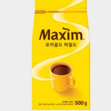 맥심 모카골드 커피 리필 500g x 2개 커피믹스 스틱커피 인스턴트커피 사무실커피, 단품