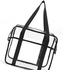 가라지팜 투명비치백 컬러팝 방수 투명 비치백 블랙