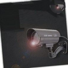 CCTV 모형 감시카메라 실내외 겸용 LED LIGHT 고정형