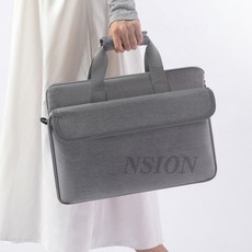 NSION 15.6인치 노트북 가방 다용도 숄더백 다중 포켓 충격방지 파우치
