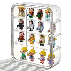 McEDA 무타공 벽부착 피규어 장식장 컬렉전용 슬림 아크릴케이스, 투명, 1개