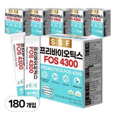 순수식품 프리바이오틱스 FOS4300 6박스(180포) 아연 프락토올리고당, 180개, 5g