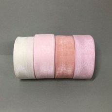 실크 비단처럼 반들반들 부드러운 리본끈 1롤 45m, 민트