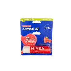 니베아 립케어 립밤, 스트로베리 샤인, 4.8g, 4개