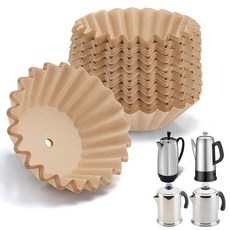 138115 Percolator 커피 필터 Farberware 퍼컬레이터와 호환 일회용 천공 브라운 필터 용지 200개 12컵 쿠진아트 12컵용, Percolator 커피 필터, Farberware 퍼