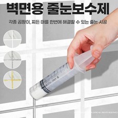 욕실 타일 틈새 곰팡이 물때 방지 주사기형 줄눈 욕실보수재 화장실보수 다용도실보수, 03)벽면용 줄눈 실버펄, 1개