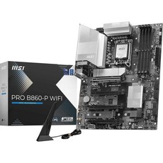 MSI PRO B860-P Wi-Fi 마더보드 ATX - 인텔 코어 울트라 프로세서(시리즈 2) LGA 1851-12 DRPS DDR5 메모리 부스트 (8600+ MT/s, MSI PRO B860-P Wi-Fi 마더보드, ATX