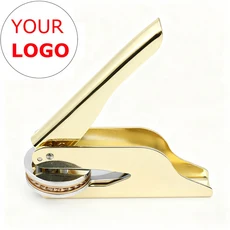 로고 디자인 맞춤형 엠보싱 스탬프 개인 책 씰 웨딩 초대장 종이, 28 R-Shiny Gold