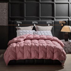 couyor헝가리 패딩 이불 정품 95 화이트 구스 이불 겨울 이불 구스 이불 5A급 이불 따뜻한 이불 경량 이불, 팥소홍