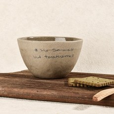 喚 HUAN 粗陶手寫字碗, 1個
