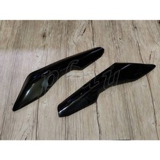 EG部品 SYM DRG2 二代 前方向燈護片 深黑 貼合版, 1個