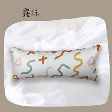 大長抱枕 112x41 大臉貓圖案 紮實偏硬款 拉鍊式枕套, 大長枕112*41【C45.露絲】,整組【枕套 + 舒柔棉枕芯】, C45.露絲