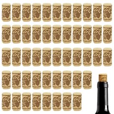 신선함 및 공예 프로젝트를 위한 와인 병 코르크 스토퍼 씰 와인 병 50개 수제 와인 및 DIY 아트에 가장 적합합니다. (44mm x 22mm(1.73 x 0.87인치))