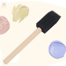 알럽 스폰지 붓 2.5CM 페인트스펀지붓 DIY재료 미술스폰지, 1개