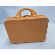 새로운 휴대용 화장품 케이스 14 인치 여행 보관 고급 휴대용 소형 수하물 가방 손 선물, B 평행봉 오렌지 여행용 케이스