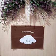 인테리어 미니 현수막 / 페브릭 포스터 원단 가랜드 카페 방꾸미기, 인테리어 현수막-04.강아지(브라운)